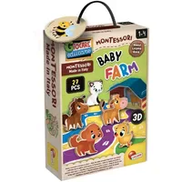 Lisciani MONTESSORI Holz Baby Bauernhof
