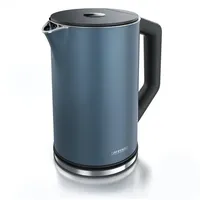 Arendo Wasserkocher, 1,5 l, 2200 W, Edelstahl, Doppelwand, Temperatureinstellung