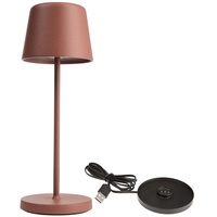 Deko-Light LED Akkuleuchte, Canis Mini LED-Akku-Tischlampe 2.3W Warmweiß Terracotta