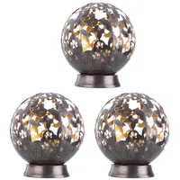 ETC Shop Solarlampen für Außen Balkon Deko Gartendeko Metall