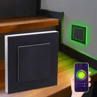 Longlife LED LED Treppenleuchte eckig schwarz - Lichtfarbe: Smart