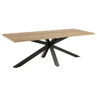 Höffner Esstisch 220 x 90 cm ¦ holzfarben ¦
