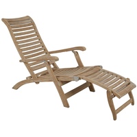 Brafab Karlo Liegestuhl Teak natur klappbar - Natur