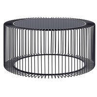BIZZOTTO Kieran Beistelltisch Ø 80 x 38 cm Schwarz