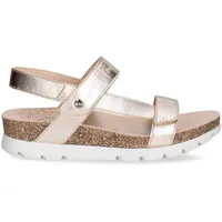 Panama Jack Selma Shine Flat Sandal, ORO B1, 42