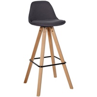 CLP Barhocker Corbin Stoff Square I Holz-Gestell
