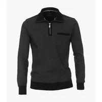 CasaModa "CASAMODA Sweattroyer uni", Herren, Gr. XL, grau, 100%