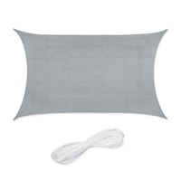 Relaxdays Sonnensegel rechteckig, 2 x 3 m, HDPE-Gewebe, UV-stabilisiert,