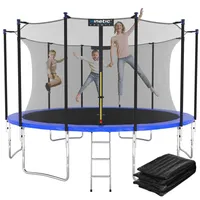 Kinetic Sports Salto Plus 430 cm  inkl. Sicherheitsnetz, Regenplane