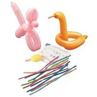 Papstar Modellierballons 115 cm farbig sortiert mit Pumpe und
