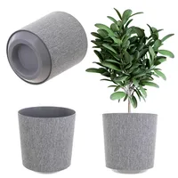 Kadax Runder Pflanztopf, 19 cm, Grau - KADAX