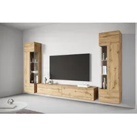 INOSIGN Wohnwand INOSIGN "Kenia, Vitrine Türanschlag links/rechts wechselbar", braun