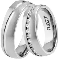 DOOSTI Trauring DOOSTI "Schmuck Geschenk TITAN Trauring Ehering Partnerring