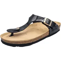 ROHDE Damen Zehentrenner Pantolette Metallic-Optik Alba 5600, Größe:37 EU,