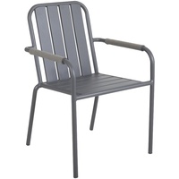 Brafab Gartenstuhl Innes mit Armlehne, Anthrazit