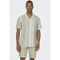 Only & Sons Kurzarmhemd »ONSCAIDEN SS STRIPE LINEN RESORT