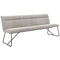 Johann Jakob Sitzbank Ecru, Textil, 3-Sitzer, 200x88x66 cm, erweiterbar,