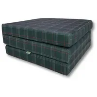 FORTISLINE Klappmatratze 180x65x7 cm - 3-teilige Faltmatratze H2, Gästematratze