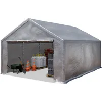 TOOLPORT 4x6m Lagerzelt PE-Plane, grau - (4772)
