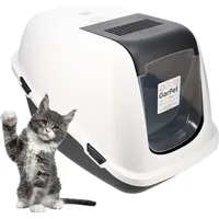 GarPet Katzenklo mit Deckel Aktivkohlefilter - Haube kippbar -