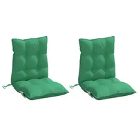 VidaXL Niedriglehner-Auflagen 2 Stk. Grün Oxford-Gewebe