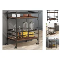 VidaXL Küchenwagen Braun Eichen-Optik 82x40x78,5 cm Holzwerkstoff