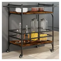 VidaXL Küchenwagen Räuchereiche 82x40x78,5 cm Holzwerkstoff