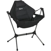 Outsunny Hängematte Campingstuhl Faltbar Gartensessel Regiestuhl Klappsessel mit Tasche