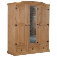 VCM ebuy24 Kleiderschrank 3 türig mit einer Spiegeltür, 2