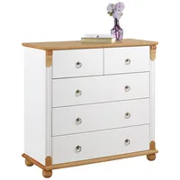 Otto home Schubkastenkommode OTTO HOME "Tessin", weiß (weiß, honig),
