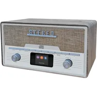 Denver MDA-525 (DAB+, UKW, FM, Bluetooth), Radio, Braun, Silber