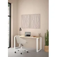 INOSIGN »Sign Arbeitstisch, Sekretär, Bürotisch,«, Cleanes Design, Metallbeine, Breite