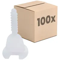 Dalsys Fliesen Nivelliersystem 3mm 100x Gewindelaschen für Ebenmäßige Fugen