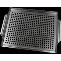 Deluxe4home® Grillschale 40 x 30 cm Edelstahl silber