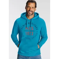 H.I.S. H.I.S Kapuzensweatshirt, Langarm, lässige Passform, mit Kängurutasche, blau