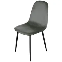 Hti-Living Esszimmerstuhl Samt 1 Stück Savannah Grau