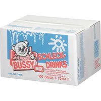 Bussy Wassereis Schleckdrinks Colageschmack oder Fruchtgeschmack 100 x 70ml