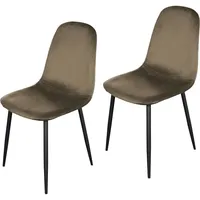 Hti-Living Stuhl Savannah Velvet Braun