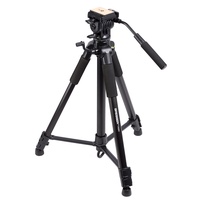 Bresser TR-688V Videostativ mit 2-Wege-Neiger schwarz