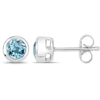 Vira jewels Ohrstecker Vira Jewels blau weiß 925-Sterling Silber