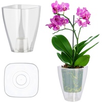 Kadax Blumentopf, schlanker Orchideentopf, schlichter Pflanzkübel, Blumenkübel für Orchidee,