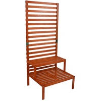 Gardenson Sichtschutz mit Pflanztreppe ca.76x180x66cm Eukalyptusholz