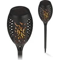 DS PRODUKTE MAXXMEE Solar-Fackel LED mit Tageslichtsensor - 2er-Set