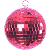 Satisfire Spiegelkugel 20cm pink Discokugel Mirrorball Disko Deko