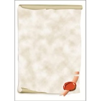 Sigel DP521 Motiv-Papier, Urkundenrolle, 185 g/m2, 12 Blatt