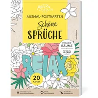 Pen2nature Ausmal-Postkarten Schöne Sprüche 20 Karten