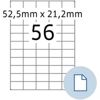 Herma Universaletiketten DATAPRINT, 52,5 x 21,2 mm, weiß