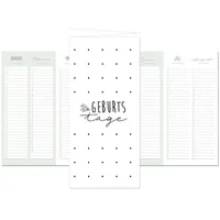 Nova MD Geburtstagskalender mit Geburtstagskarte, feines Design!