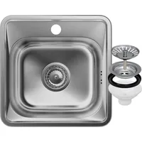GRANITAN Spülbecken mit Siphon 38 x 38 cm -