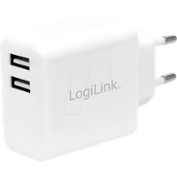 Logilink PA0210W Ladegerät für Mobilgeräte Smartphone, Tablet Weiß AC